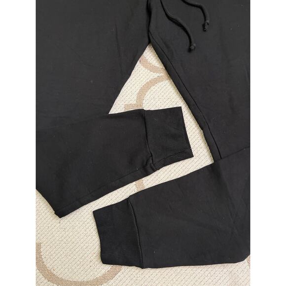 Monroe pull on drawstring tie joggers sweatpants, black, super soft, size large - Picture 9 of 11